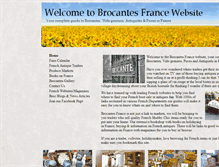 Tablet Screenshot of brocantesfrance.com